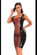 Секси разкриваща рокля от Datex с принтиран 3D Datex отпред на Ledapol